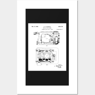 Film Camera Patent - Movie Lover Cinema Student Art - White Posters and Art